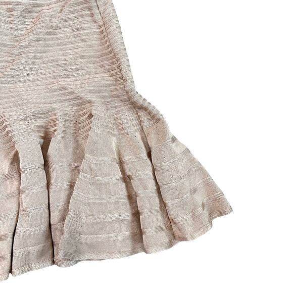 Lil French Brand Nude Twirl Midi Skirt Small 4 - Picture 3 of 5